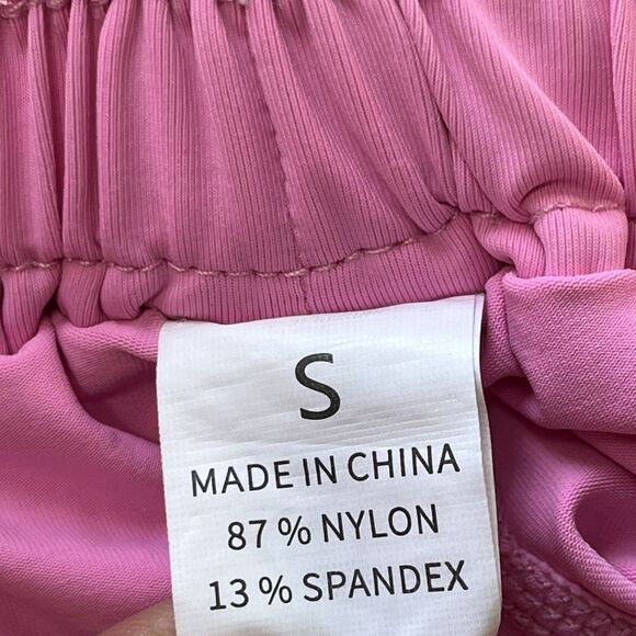 2 Luogongzi Womens Flowy Running Skorts Gym Yoga Activewear Shorts Pink / Blue S - Picture 12 of 13